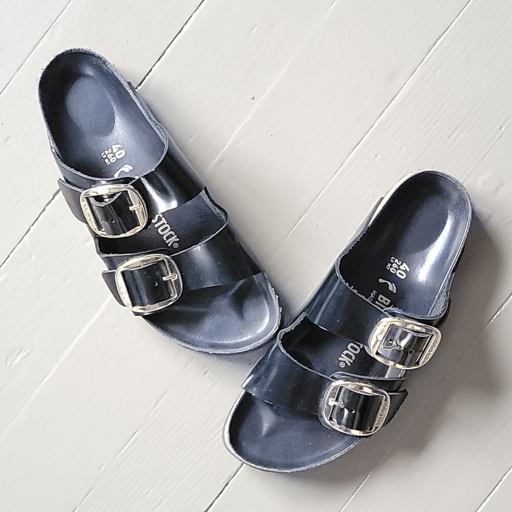 BIRKENSTOCK Big Buckle Hi Shine Arizona Sandal EU 40